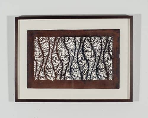 Seaweed Stripe framed