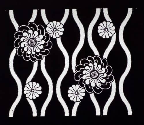 Stylized Chrysanthemum over Ogee