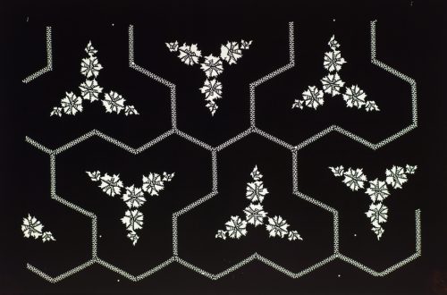 Hexagons with Tie Dye Stars