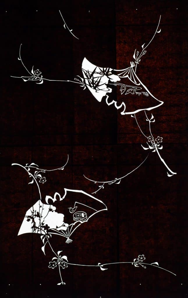 Bats like Kites with Flowering Vine