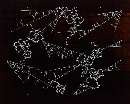 Spiderwebs with Meandering vine